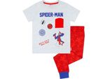 Spider-Man - Pigiama Da Bambino NS5772 (128) (Grigio/Rosso)