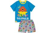 Hey Duggee - Pigiama Con Pantaloncini "Well Done Squirrels"" Per Bambino NS6149 (98) (Blu/Grigio)"