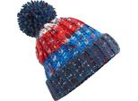 Cappello A Cavatappi Unisex Beechfield Con Pompon RW5192 (Taglia Unica) (Rosso Peperoncino)