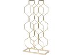 Home&Styling Collection Portabottiglie Per 8 Bottiglie, Metallo, 23X11X48 Cm, Oro