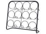 Home&Styling Collection Portabottiglie Per 12 Bottiglie, Metallo, 45X14X38 Cm, Nero
