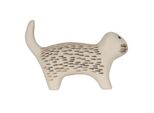 Clayre & Eef Pomello Per Porta Cat 8X4X5 Cm Ceramica Color Oro Bianco