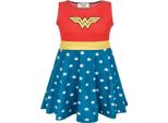 Abito Costume Wonder Woman Per Bambina NS5848 (140) (Rosso/Blu)