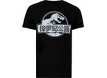 Jurassic Park - Maglietta Da Uomo TV287 (S) (Nero)