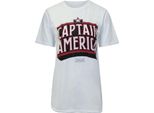 Captain America - T-Shirt Da Uomo TV236 (S) (Bianco)