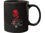 Il Padrino - Tazza Da Caffè "Non Chiedere Scusa"" PM3936 (Taglia Unica) (Rosso/Bianco/Nero)"