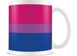 Pyramid International - Tazza Da Caffè "Bisessuale"", Bandiera PM4187 (Taglia Unica) (Rosa/Viola/Blu)"