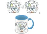 La Sirenetta - Tazza Da Caffè "Mind Of My Own"", Interno Bicolore PM4293 (Taglia Unica) (Bianco/Blu)"