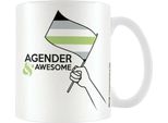 Pyramid International - Tazza Da Caffè "Agender"" PM4318 (Taglia Unica) (Bianco/Nero/Verde)"