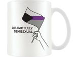 Pyramid International - Tazza Da Caffè "Demisexual"" PM4319 (Taglia Unica) (Bianco/Nero/Viola)"