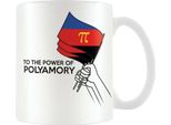 Pyramid International - Tazza Da Caffè "Polyamory"" PM4327 (Taglia Unica) (Bianco/Nero/Rosso)"