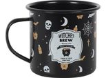 Tazza Da Caffè "Witches Brew"", Smalto SD3813 (Taglia Unica) (Nero/Bianco/Marrone)"