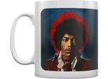 Jimi Hendrix - Tazza Da Caffè "Both Sides Of The Sky"" PM1434 (Taglia Unica) (Rosso/Blu/Bianco)"