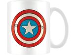 Marvel - Tazza Da Caffè, Shield PM2738 (Taglia Unica) (Bianco/Rosso/Blu)