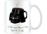 Star Wars - Tazza Da Caffè "Lato Oscuro"", Mem PM3683 (Taglia Unica) (Bianco/Nero)"