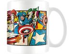 Marvel - Tazza Da Caffè, Segmento PM2057 (Taglia Unica) (Bianco/Blu/Rosso)