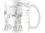 Star Wars - Tazza Da Caffè, 'AT-AT' PM1458 (Taglia Unica) (Bianco/Nero)