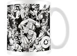 Marvel - Tazza Da Caffè, Figure PM1912 (Taglia Unica) (Bianco/Nero)