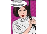 Star Wars - Stampa Su Tela "Nerf Herder Dall'aspetto Trasandato"" PM3324 (80 Cm X 60 Cm) (Rosa/Bianco/Nero)"