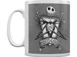 Nightmare Before Christmas - Tazza Da Caffè "Misfit Love"" PM1821 (Taglia Unica) (Bianco/Grigio)"