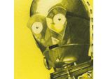 Star Wars - Stampa Su Tela, Schizzo PM3464 (30 Cm X 30 Cm) (Giallo/Grigio)