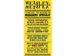Harry Potter - Stampa Su Tela "Weasley & Weasley Specials"" PM3305 (100 Cm X 50 Cm) (Nero/Giallo)"