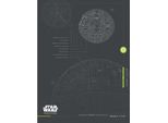 Star Wars: Rogue One - Stampa Su Tela "Piani Della Morte Nera"" PM3352 (60 Cm X 80 Cm) (Nero/Bianco)"