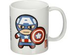 Marvel - Tazza Da Caffè, Kawaii PM2752 (Taglia Unica) (Bianco/Blu/Rosso)