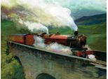 Harry Potter - Stampa Su Tela, "Hogwarts Express"" PM3312 (60 Cm X 80 Cm) (A Colori)"