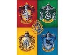 Harry Potter - Stampa Su Tela, Stemma PM3287 (80 Cm X 18 Mm X 60 Cm) (Giallo/Rosso/Verde)