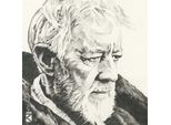 Star Wars - Stampa Su Tela, Schizzo PM3326 (30 Cm X 30 Cm) (Crema/Grigio)
