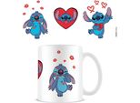 Lilo & Stitch - Tazza Da Caffè "Love"" PM4537 (Taglia Unica) (Bianco/Blu/Rosso)"