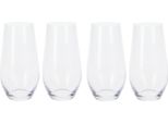 Set Di 4 Bicchieri Da Acqua Excellent Houseware, Cristallo, 6X15,5 Cm, 580 Ml, Trasparenti