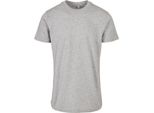 Build Your Brand - T-Shirt Girocollo "Basic"" Da Uomo RW8520 (Xs) (Grigio Screziato)"