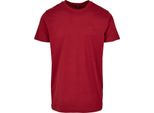 Build Your Brand - T-Shirt Girocollo "Basic"" Da Uomo RW8520 (3XL) (Rosso Borgogna)"