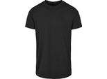 Build Your Brand - T-Shirt Girocollo "Basic"" Da Uomo RW8520 (S) (Nero)"