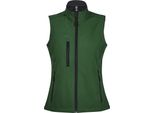 Sols Donna Rally Softshell Bodywarmer / Softshell Waistcoat PC350 (Large) (Verde Bottiglia)