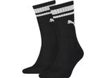 Puma - Calzini "Heritage"" Per Uomo/Donna Unisex (Confezione Da 2) RD1890 (35 Eu - 38 Eu) (Nero/Bianco)"