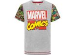 Marvel Comics - Maglietta Da Ragazzo NS6724 (128) (Grigio Screziato/Rosso/Verde)