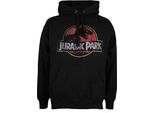 Jurassic Park - Felpa Con Cappuccio Da Uomo TV211 (L) (Nero)