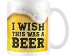 Pyramid International - Tazza Da Caffè "I Wish This Was Beer"" PM1958 (Taglia Unica) (Oro/Bianco/Nero)"