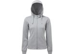 Tridri - Felpa Con Cappuccio E Zip A Tutta Lunghezza Da Donna RW8440 (Xs) (Grigio Screziato)
