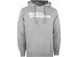 Fast & Furious - Felpa Con Cappuccio Da Uomo TV120 (M) (Grigio Screziato)
