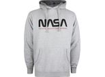 Nasa - Felpa Con Cappuccio Da Uomo TV347 (M) (Grigio)