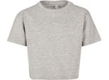 Build Your Brand - T-Shirt Taglio Corto Per Bambina RW7631 (146-152) (Grigio Screziato)