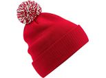 Beechfield - Berretto In Materiale Riciclato PC4699 (Taglia Unica) (Rosso/Bianco)