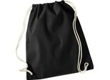 Westford Mill - Borsa Da Ginnastica In Cotone Riciclato RW8542 (Taglia Unica) (Nero)