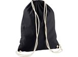 Westford Mill - Borsa Da Ginnastica In Cotone Riciclato PC4939 (Taglia Unica) (Nero)