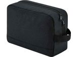 Bagbase - Borsa Cosmetica Unisex Uomo/Donna "Essentials"", Materiale Riciclato PC4888 (Taglia Unica) (Nero)"