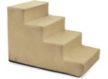 Scale Per Cani Scale Per Gatti Scale Per Animali Domestici Ausilio Per Arrampicarsi Rivestimento In Peluche 4 Gradini Velluto Beige